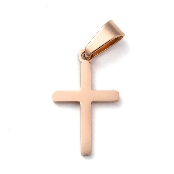 PandaHall 304 Stainless Steel Pendants, for Jewelry Making, Cross, Rose Gold, 20.5x12.5x1.2mm, Hole: 3.5x7mm 304 Stainless Steel Cross
PandaHall 304 Stainless Steel Pendants, for Jewelry Making, Cross, Rose Gold, 20.5x12.5x1.2mm, Hole: 3.5x7mm 304 Stainless Steel Cross
