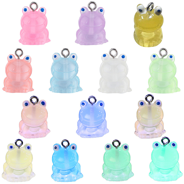 PandaHall SUNNYCLUE 28Pcs 7 Colors Luminous Translucent Resin Pendants, Frog Charms, with Platinum Tone Iron Loops, Glow in the Dark, Mixed..., Multicolor
PandaHall SUNNYCLUE 28Pcs 7 Colors Luminous Translucent Resin Pendants, Frog Charms, with Platinum Tone Iron Loops, Glow in the Dark, Mixed..., Multicolor