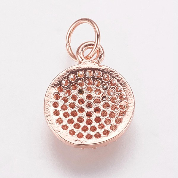 PandaHall Brass Cubic Zirconia Charms, Flat Round, Rose Gold, 13x10x2.5mm, Hole: 3.5mm Brass+Cubic Zirconia Flat Round Clear
PandaHall Brass Cubic Zirconia Charms, Flat Round, Rose Gold, 13x10x2.5mm, Hole: 3.5mm Brass+Cubic Zirconia Flat Round Clear