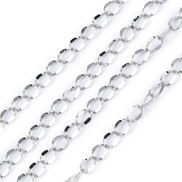 PandaHall Brass Dapped Curb Chains, Twisted Chains, Soldered, with Spool, Platinum, 4x1mm, about 164.04 Feet(50m)/roll Brass
PandaHall Brass Dapped Curb Chains, Twisted Chains, Soldered, with Spool, Platinum, 4x1mm, about 164.04 Feet(50m)/roll Brass