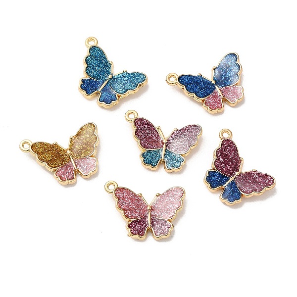 PandaHall Alloy Enamel Pendants, with Glitter Powder, Long-Lasting Plated, Cadmium Free & Nickel Free & Lead Free, Golden, Butterfly Charm..., Multicolor
PandaHall Alloy Enamel Pendants, with Glitter Powder, Long-Lasting Plated, Cadmium Free & Nickel Free & Lead Free, Golden, Butterfly Charm..., Multicolor