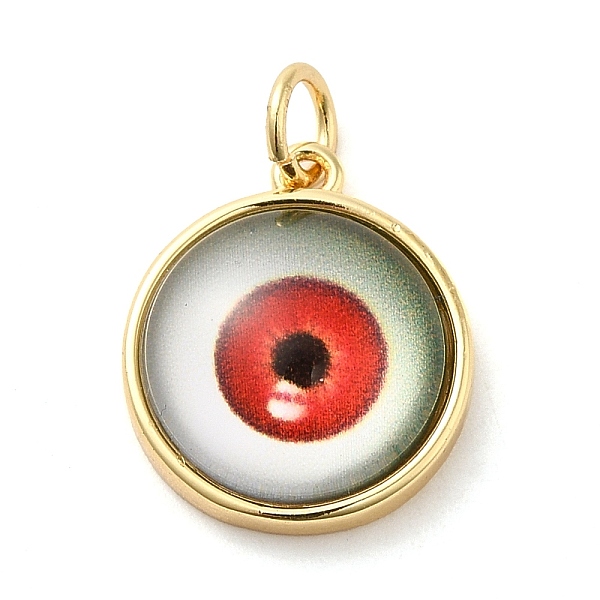 PandaHall Real 18K Gold Plated Brass Pendants, with Acrylic and Jump Ring, Flat Round with Evil Eye Charms, Red, 16x14x5.5mm, Hole: 3.4mm...
PandaHall Real 18K Gold Plated Brass Pendants, with Acrylic and Jump Ring, Flat Round with Evil Eye Charms, Red, 16x14x5.5mm, Hole: 3.4mm...