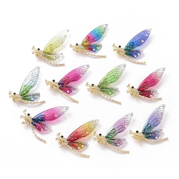 PandaHall Resin Dragonfly Lapel Pin with Cubic Zirconia, Real 18K Gold Plated Brass Badge with Loop for Jewelry Pendant, Cadmium Free & Lead..., Multicolor
PandaHall Resin Dragonfly Lapel Pin with Cubic Zirconia, Real 18K Gold Plated Brass Badge with Loop for Jewelry Pendant, Cadmium Free & Lead..., Multicolor