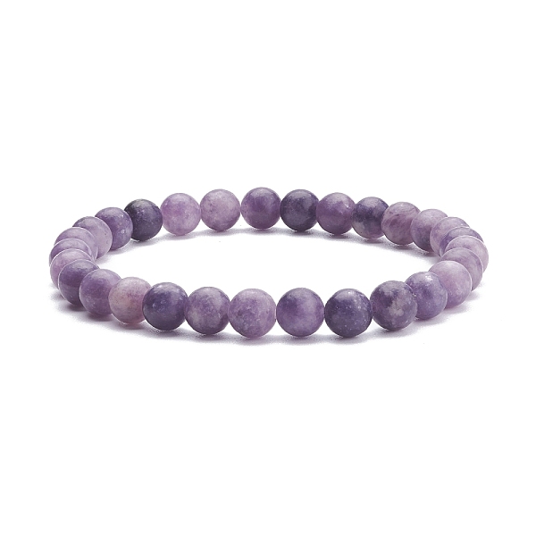 PandaHall Natural Lepidolite Round Beaded Stretch Bracelet, Gemstone Jewelry for Women, Inner Diameter: 2-1/8 inch(5.3cm), Beads: 6.5mm...
PandaHall Natural Lepidolite Round Beaded Stretch Bracelet, Gemstone Jewelry for Women, Inner Diameter: 2-1/8 inch(5.3cm), Beads: 6.5mm...