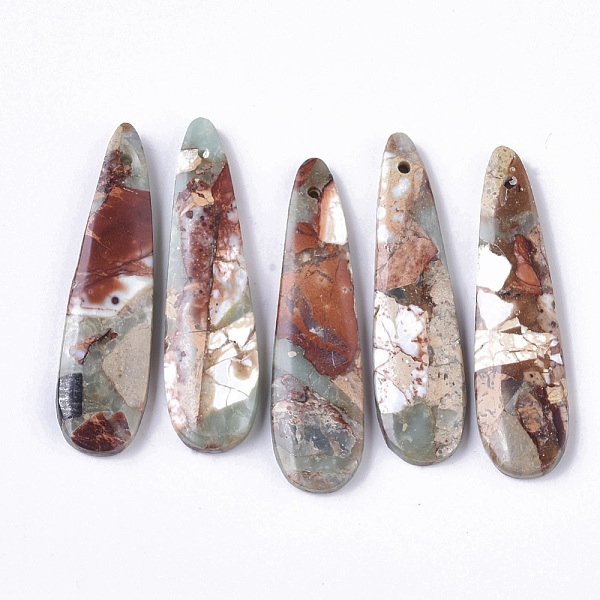 PandaHall Natural Aqua Terra Jasper Pendants, Teardrop, 45x12x4mm, Hole: 1.2mm Aqua Terra Jasper Teardrop
PandaHall Natural Aqua Terra Jasper Pendants, Teardrop, 45x12x4mm, Hole: 1.2mm Aqua Terra Jasper Teardrop