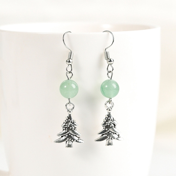 PandaHall Natural Green Aventurine Dangle Earrings, Alloy Christmas Tree Jewelry for Women, 53x8mm Green Aventurine Christmas Tree
PandaHall Natural Green Aventurine Dangle Earrings, Alloy Christmas Tree Jewelry for Women, 53x8mm Green Aventurine Christmas Tree