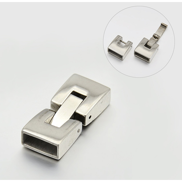 PandaHall Smooth 304 Stainless Steel Watch Band Clasps, Stainless Steel Color, 26x11x6mm, Hole: 3.5x10mm 304 Stainless Steel
PandaHall Smooth 304 Stainless Steel Watch Band Clasps, Stainless Steel Color, 26x11x6mm, Hole: 3.5x10mm 304 Stainless Steel