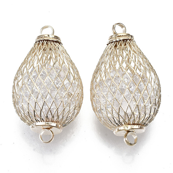 PandaHall Eco-Friendly Iron Links Connectors, with Crystal Rhinestone inside, Cadmium Free & Nickel Free & Lead Free, Lantern, Light Gold..., Clear
PandaHall Eco-Friendly Iron Links Connectors, with Crystal Rhinestone inside, Cadmium Free & Nickel Free & Lead Free, Lantern, Light Gold..., Clear