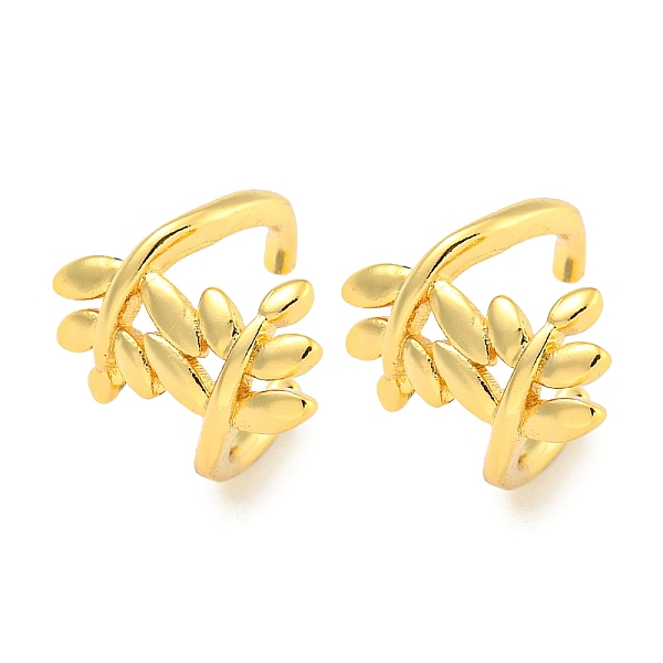 PandaHall Brass Cuff Earrings for Women, Leaf, Real 18K Gold Plated, 12x13mm Brass Leaf
PandaHall Brass Cuff Earrings for Women, Leaf, Real 18K Gold Plated, 12x13mm Brass Leaf