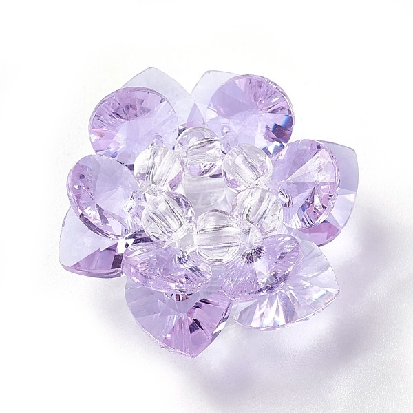 PandaHall Glass Woven Beads, Cluster Beads, Lotus, Lilac, 25~28x14mm, Hole: 5mm Glass Flower Purple
PandaHall Glass Woven Beads, Cluster Beads, Lotus, Lilac, 25~28x14mm, Hole: 5mm Glass Flower Purple