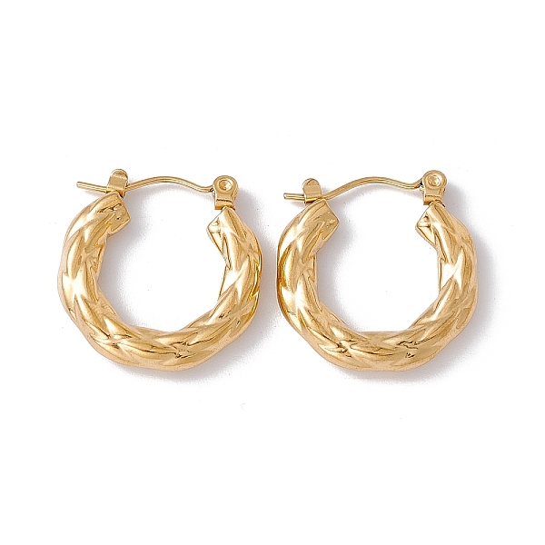 PandaHall Ion Plating(IP) 304 Stainless Steel Thick Hoop Earrings for Women, Golden, 20x20x3.5mm, Pin: 0.6mm 304 Stainless Steel Ring
PandaHall Ion Plating(IP) 304 Stainless Steel Thick Hoop Earrings for Women, Golden, 20x20x3.5mm, Pin: 0.6mm 304 Stainless Steel Ring