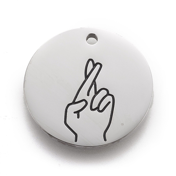 PandaHall 316 Surgical Stainless Steel Pendants, ASL Pendants, Flat Round with Gesture Language, Stainless Steel Color, Good Luck, 25x2mm...
PandaHall 316 Surgical Stainless Steel Pendants, ASL Pendants, Flat Round with Gesture Language, Stainless Steel Color, Good Luck, 25x2mm...
