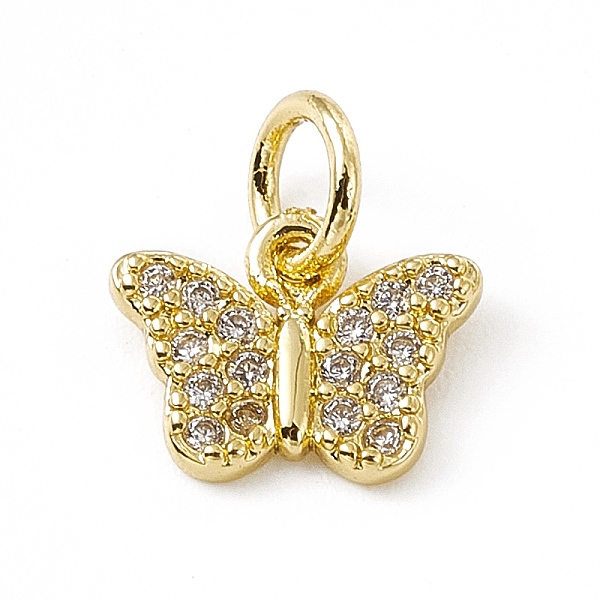 PandaHall Brass Micro Pave Clear Cubic Zirconia Butterfly Charms, with Open Jump Rings, Real 18K Gold Plated, 7.5x10x1.5mm, Ring: 5x0.8mm...
PandaHall Brass Micro Pave Clear Cubic Zirconia Butterfly Charms, with Open Jump Rings, Real 18K Gold Plated, 7.5x10x1.5mm, Ring: 5x0.8mm...