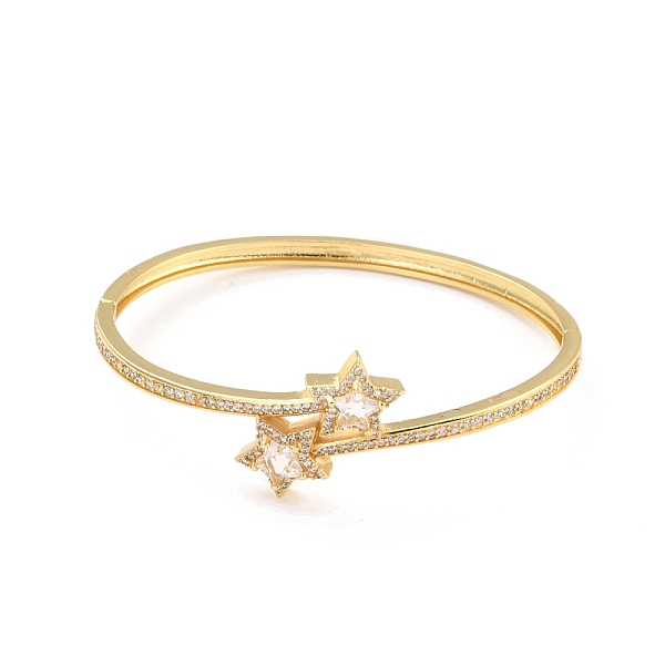 PandaHall Clear Cubic Zirconia Star Cuff Bangle, Brass Hinged Open Bangle for Women, Lead Free & Cadmium Free, Real 18K Gold Plated, Inner...
PandaHall Clear Cubic Zirconia Star Cuff Bangle, Brass Hinged Open Bangle for Women, Lead Free & Cadmium Free, Real 18K Gold Plated, Inner...
