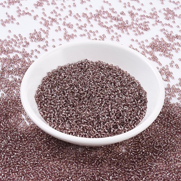 PandaHall MIYUKI Round Rocailles Beads, Japanese Seed Beads, 11/0, (RR12) Silverlined Smoky Amethyst, 11/0, 2x1.3mm, Hole: 0.8mm, about..., Purple
PandaHall MIYUKI Round Rocailles Beads, Japanese Seed Beads, 11/0, (RR12) Silverlined Smoky Amethyst, 11/0, 2x1.3mm, Hole: 0.8mm, about..., Purple
