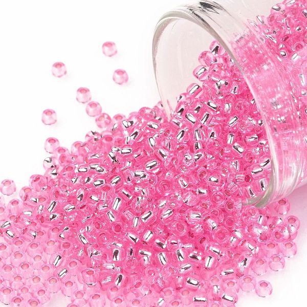 PandaHall TOHO Round Seed Beads, Japanese Seed Beads, (38) Silver Lined Pink, 11/0, 2.2mm, Hole: 0.8mm, about 5555pcs/50g Glass Pink
PandaHall TOHO Round Seed Beads, Japanese Seed Beads, (38) Silver Lined Pink, 11/0, 2.2mm, Hole: 0.8mm, about 5555pcs/50g Glass Pink