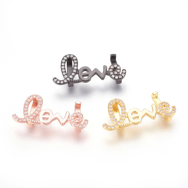 PandaHall Brass Micro Pave Cubic Zirconia Letter Slide Charms, Lead Free & Cadmium Free & Nickel Free, Long-Lasting Plated, Word Love, Clear...
PandaHall Brass Micro Pave Cubic Zirconia Letter Slide Charms, Lead Free & Cadmium Free & Nickel Free, Long-Lasting Plated, Word Love, Clear...
