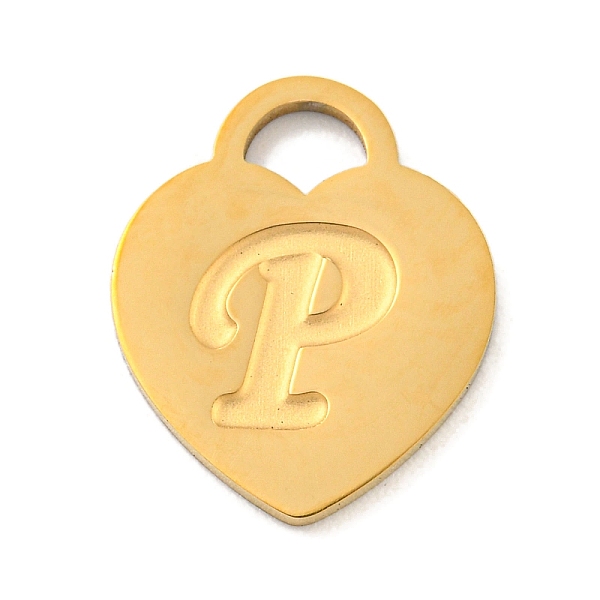 PandaHall Ion Plating(IP) 304 Stainless Steel Pendants, Laser Cut, Heart with Letter Charm, Golden, Letter P, 15x12x1mm, Hole: 3x3.5mm 304...
PandaHall Ion Plating(IP) 304 Stainless Steel Pendants, Laser Cut, Heart with Letter Charm, Golden, Letter P, 15x12x1mm, Hole: 3x3.5mm 304...