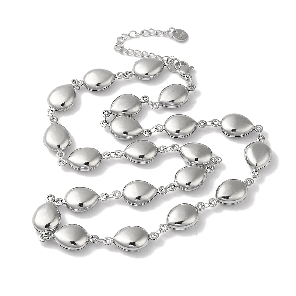 PandaHall 304 Stainless Steel Teardrop Link Necklaces, Stainless Steel Color, 16.73 inch(42.5cm) 304 Stainless Steel Teardrop
PandaHall 304 Stainless Steel Teardrop Link Necklaces, Stainless Steel Color, 16.73 inch(42.5cm) 304 Stainless Steel Teardrop