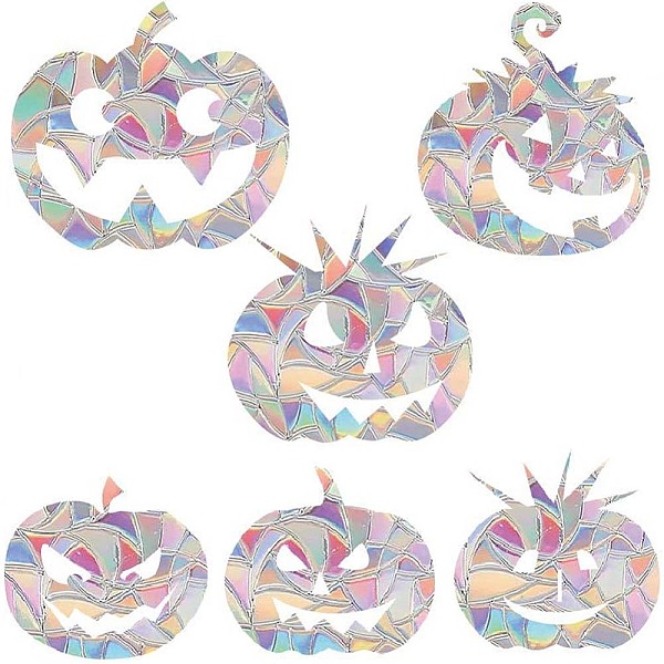 PandaHall Holographic Pumpkin PVC Window Stickers, Waterproof Laser Windows Decals for Safety, Colorful, 215x293x0.1mm, Sticker...
PandaHall Holographic Pumpkin PVC Window Stickers, Waterproof Laser Windows Decals for Safety, Colorful, 215x293x0.1mm, Sticker...