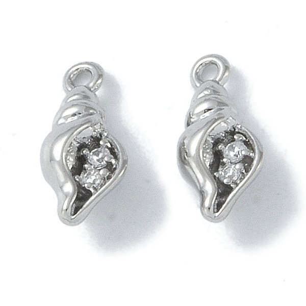 PandaHall Ocean Collection Theme Jewelry, Brass with Cubic Zirconia Charms, Real Platinum Plated, Shell Shape, 11.5x5x4mm, Hole: 1.2mm..., Clear
PandaHall Ocean Collection Theme Jewelry, Brass with Cubic Zirconia Charms, Real Platinum Plated, Shell Shape, 11.5x5x4mm, Hole: 1.2mm..., Clear