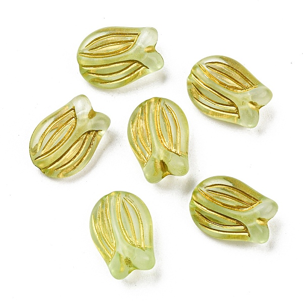 PandaHall Plating Transparent Acrylic Beads, Golden Metal Enlaced, Tulipa, Pale Goldenrod, 16x11.5x7mm, Hole: 2mm, about 670pcs/500g Acrylic...
PandaHall Plating Transparent Acrylic Beads, Golden Metal Enlaced, Tulipa, Pale Goldenrod, 16x11.5x7mm, Hole: 2mm, about 670pcs/500g Acrylic...