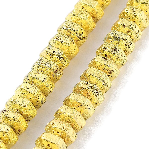 PandaHall Electroplated Natural Lava Rock Beads Strands, Hexagon, Golden Plated, 8x7x4~4.5mm, Hole: 1.4mm, about 89pcs/strand, 15.35''(39cm)...
PandaHall Electroplated Natural Lava Rock Beads Strands, Hexagon, Golden Plated, 8x7x4~4.5mm, Hole: 1.4mm, about 89pcs/strand, 15.35''(39cm)...