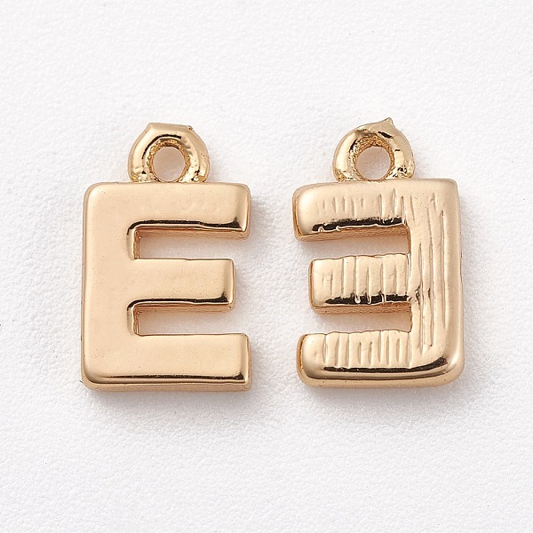 PandaHall Brass Charms, Letter, Nickel Free, Real 18K Gold Plated, Letter.E, 8.5x5.5x1.5mm, Hole: 0.8mm Brass Letter
PandaHall Brass Charms, Letter, Nickel Free, Real 18K Gold Plated, Letter.E, 8.5x5.5x1.5mm, Hole: 0.8mm Brass Letter