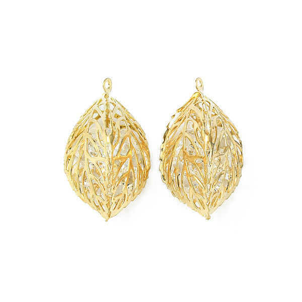 PandaHall Crystal Glass Rhinestone Pendants, with Iron Finding, Leaf Charms, Light Gold, 35x20x18.5mm, Hole: 1.5mm Iron+Rhinestone Leaf
PandaHall Crystal Glass Rhinestone Pendants, with Iron Finding, Leaf Charms, Light Gold, 35x20x18.5mm, Hole: 1.5mm Iron+Rhinestone Leaf