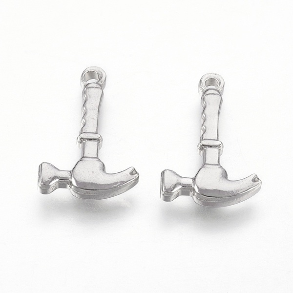 PandaHall 201 Stainless Steel Pendants, Hammer, Stainless Steel Color, 19x12x3mm, Hole: 1.5mm 201 Stainless Steel Tool
PandaHall 201 Stainless Steel Pendants, Hammer, Stainless Steel Color, 19x12x3mm, Hole: 1.5mm 201 Stainless Steel Tool