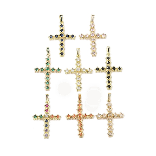 PandaHall Real 18K Gold Plated Brass with Glass Pendants, Cross, Mixed Color, 40.5x28x4mm, Hole: 3.8x5.6mm Brass+Glass Cross Multicolor
PandaHall Real 18K Gold Plated Brass with Glass Pendants, Cross, Mixed Color, 40.5x28x4mm, Hole: 3.8x5.6mm Brass+Glass Cross Multicolor