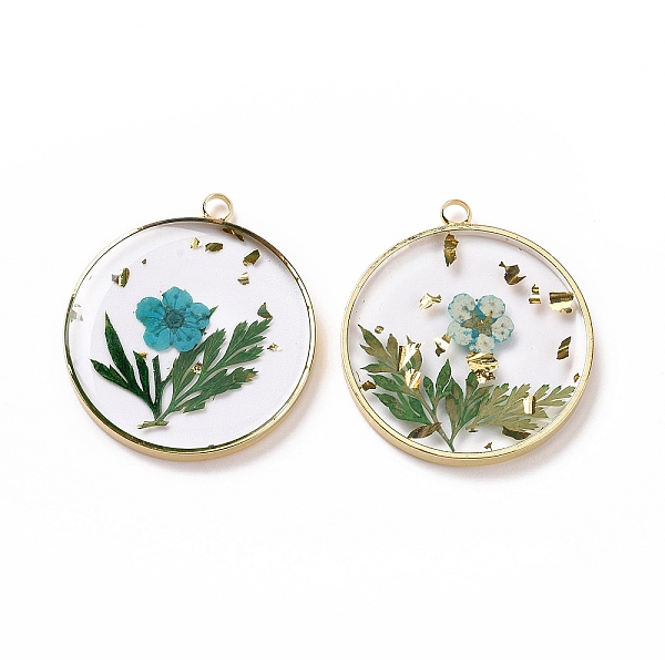 PandaHall Transparent Clear Epoxy Resin Pendants, with Edge Golden Plated Brass Loops and Gold Foil, Flat Round Charms with Inner Flower...
PandaHall Transparent Clear Epoxy Resin Pendants, with Edge Golden Plated Brass Loops and Gold Foil, Flat Round Charms with Inner Flower...