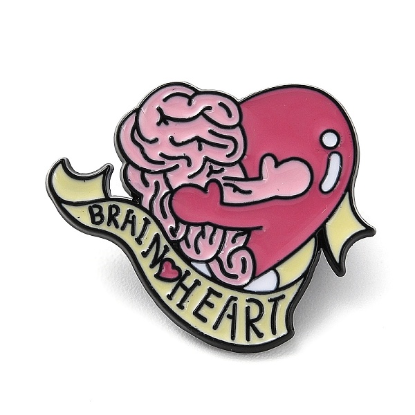 PandaHall Heart & Brain with Word Enamel Pins, Black Zinc Alloy Badge for Backpack Clothes, Heart, 24x29x1.5mm Alloy+Enamel Heart
PandaHall Heart & Brain with Word Enamel Pins, Black Zinc Alloy Badge for Backpack Clothes, Heart, 24x29x1.5mm Alloy+Enamel Heart