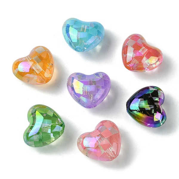 PandaHall UV Plating Transparent Acrylic Beads, Faceted Heart, Mixed Color, 19.5x21.5x13mm, Hole: 2mm Acrylic Heart Multicolor
PandaHall UV Plating Transparent Acrylic Beads, Faceted Heart, Mixed Color, 19.5x21.5x13mm, Hole: 2mm Acrylic Heart Multicolor
