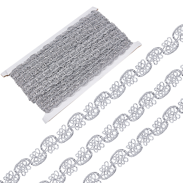 PandaHall GORGECRAFT 14.8Yds Metallic Braided Lace Ribbon 1/2 Inch Yarn Silver Gimp Trim Decorated Polyester Flat Trim Strip Curve Venice...
PandaHall GORGECRAFT 14.8Yds Metallic Braided Lace Ribbon 1/2 Inch Yarn Silver Gimp Trim Decorated Polyester Flat Trim Strip Curve Venice...