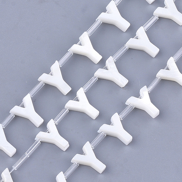 PandaHall Freshwater Shell Beads, Top Drilled Beads, Letter.Y, 10x8.5x3mm, Hole: 0.8mm Freshwater Shell Letter
PandaHall Freshwater Shell Beads, Top Drilled Beads, Letter.Y, 10x8.5x3mm, Hole: 0.8mm Freshwater Shell Letter