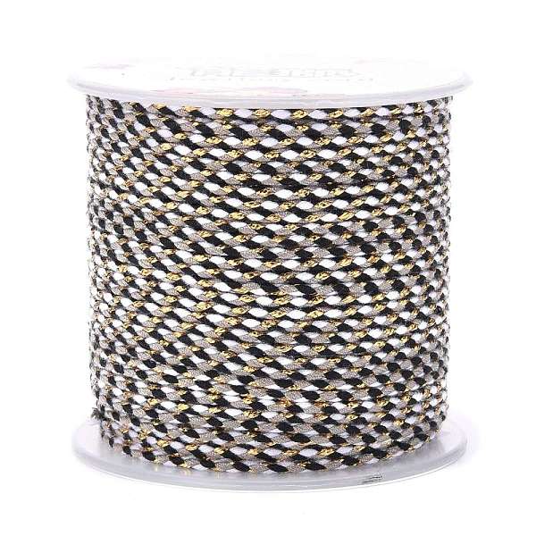 PandaHall 4-Ply Polycotton Cord, Handmade Macrame Cotton Rope, with Gold Wire, for String Wall Hangings Plant Hanger, DIY Craft String..., Black
PandaHall 4-Ply Polycotton Cord, Handmade Macrame Cotton Rope, with Gold Wire, for String Wall Hangings Plant Hanger, DIY Craft String..., Black