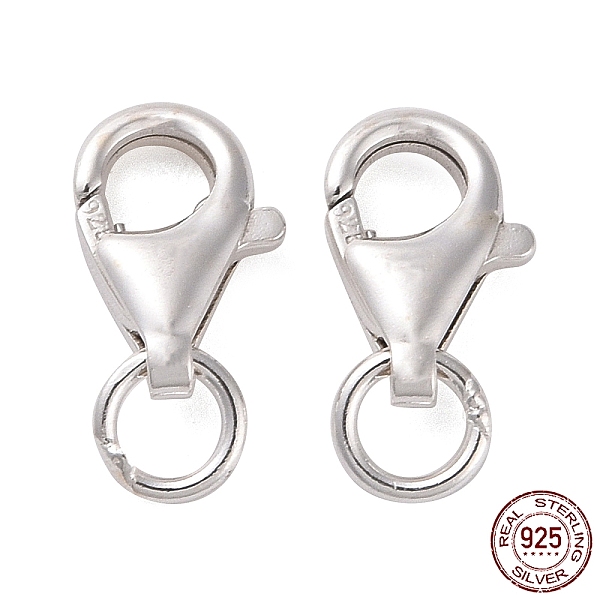 PandaHall 925 Sterling Silver Lobster Claw Clasps, with 925 Stamp, Silver, 9.5mm, Hole: 1mm Sterling Silver
PandaHall 925 Sterling Silver Lobster Claw Clasps, with 925 Stamp, Silver, 9.5mm, Hole: 1mm Sterling Silver