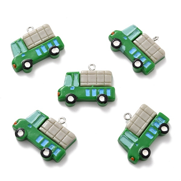 PandaHall Resin Pendants, with Platinum Tone Iron Loop, Trucks, Green, 23x29x5.5mm, Hole: 2mm Iron+Resin Vehicle Green
PandaHall Resin Pendants, with Platinum Tone Iron Loop, Trucks, Green, 23x29x5.5mm, Hole: 2mm Iron+Resin Vehicle Green