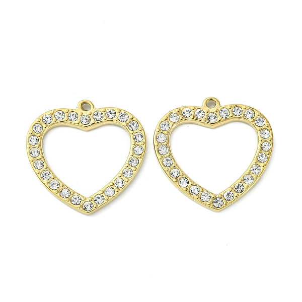 PandaHall Real 14K Gold Plated 304 Stainless Steel Pendants, with Rhinestone, Heart Charms, Crystal, 24.5x24.5x2.5mm, Hole: 1.6mm Stainless..., Clear
PandaHall Real 14K Gold Plated 304 Stainless Steel Pendants, with Rhinestone, Heart Charms, Crystal, 24.5x24.5x2.5mm, Hole: 1.6mm Stainless..., Clear