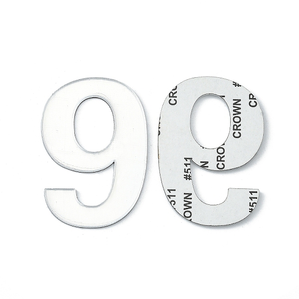 PandaHall Acrylic Mirror Wall Stickers, with Adhesive Back, Number, Silver, Num.9, 48mm Acrylic Number Silver
PandaHall Acrylic Mirror Wall Stickers, with Adhesive Back, Number, Silver, Num.9, 48mm Acrylic Number Silver