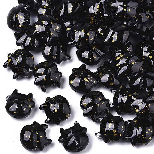 PandaHall Transparent Spray Painted Glass Beads, with Gold Foil, Cow, Black, 11.5x12x6mm, Hole: 1mm Glass Other Animal Black
PandaHall Transparent Spray Painted Glass Beads, with Gold Foil, Cow, Black, 11.5x12x6mm, Hole: 1mm Glass Other Animal Black