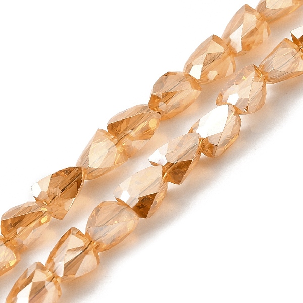 PandaHall Transparent Electroplate Glass Beads Strands, Faceted, Triangle, Light Salmon, 7x5.5~6x5.5~6mm, Hole: 1.2mm, about 79~80pcs/strand...
PandaHall Transparent Electroplate Glass Beads Strands, Faceted, Triangle, Light Salmon, 7x5.5~6x5.5~6mm, Hole: 1.2mm, about 79~80pcs/strand...