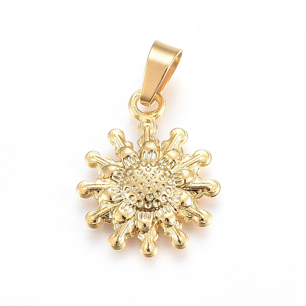 PandaHall 304 Stainless Steel Pendants, Flower, Golden, 25x20x3.5mm, Hole: 8x6mm 304 Stainless Steel Flower
PandaHall 304 Stainless Steel Pendants, Flower, Golden, 25x20x3.5mm, Hole: 8x6mm 304 Stainless Steel Flower