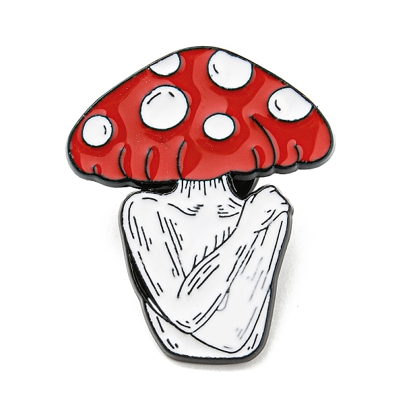PandaHall Mushroom Elf Enamel Pins, Black Alloy Brooches for Backpack Clothes, Red, 29.5x25x1.5mm Alloy+Enamel Mushroom Red
PandaHall Mushroom Elf Enamel Pins, Black Alloy Brooches for Backpack Clothes, Red, 29.5x25x1.5mm Alloy+Enamel Mushroom Red