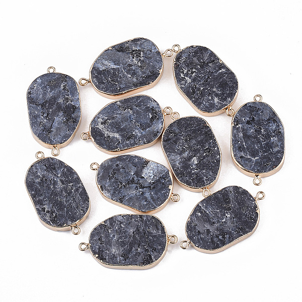 PandaHall Natural Labradorite Links connectors, with Edge Golden Plated Iron Loops, Oval, 43~44x24.5x6mm, Hole: 1.8mm Labradorite Oval
PandaHall Natural Labradorite Links connectors, with Edge Golden Plated Iron Loops, Oval, 43~44x24.5x6mm, Hole: 1.8mm Labradorite Oval