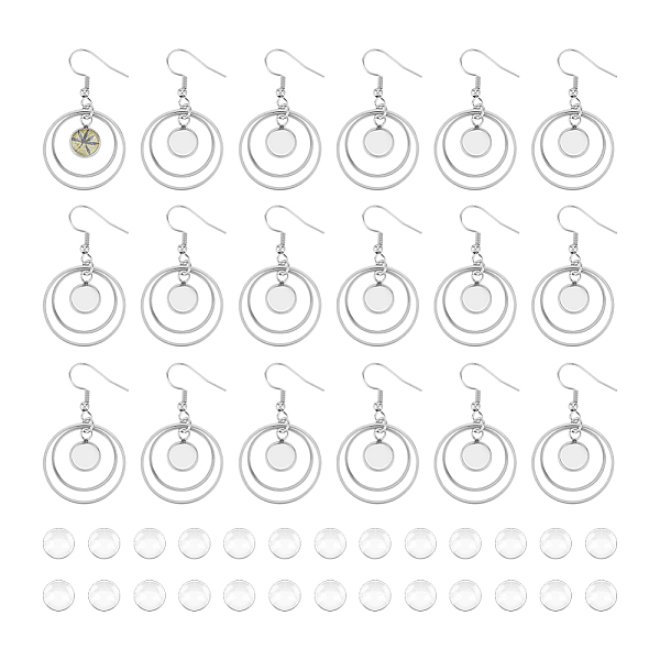 PandaHall DIY Blank Dome Dangle 304 Stainless Steel Dangle Earring Making Kits, Stainless Steel Color, 46x10mm Stainless Steel Flat Round..., Clear
PandaHall DIY Blank Dome Dangle 304 Stainless Steel Dangle Earring Making Kits, Stainless Steel Color, 46x10mm Stainless Steel Flat Round..., Clear