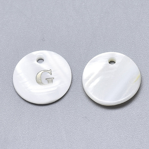 PandaHall Natural White Shell Mother of Pearl Shell Charms, with Iron Sticker, Flat Round with Letter, Letter.G, 13x2mm, Hole: 1.5mm White...
PandaHall Natural White Shell Mother of Pearl Shell Charms, with Iron Sticker, Flat Round with Letter, Letter.G, 13x2mm, Hole: 1.5mm White...
