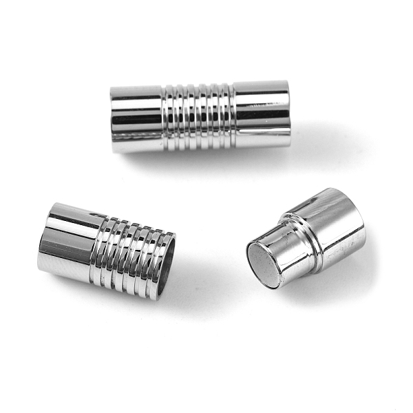 PandaHall 304 Stainless Steel Magnetic Clasps with Glue-in Ends, Stainless Steel Color, 21x8x8mm, Hole: 6mm 304 Stainless Steel Column
PandaHall 304 Stainless Steel Magnetic Clasps with Glue-in Ends, Stainless Steel Color, 21x8x8mm, Hole: 6mm 304 Stainless Steel Column