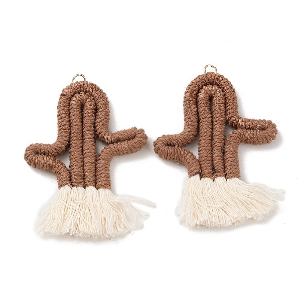 PandaHall Polycotton Fabric Big Pendants, with Iron Loops, Cactus Charms, Saddle Brown, 75~78x53~54x5.5~6mm, Hole: 4mm Polycotton Cactus
PandaHall Polycotton Fabric Big Pendants, with Iron Loops, Cactus Charms, Saddle Brown, 75~78x53~54x5.5~6mm, Hole: 4mm Polycotton Cactus
